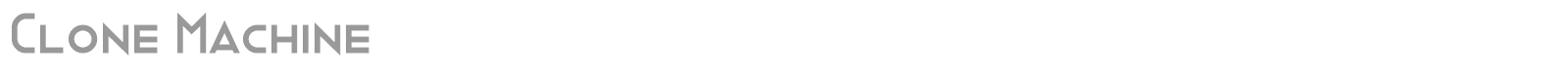 Clone Machine font preview